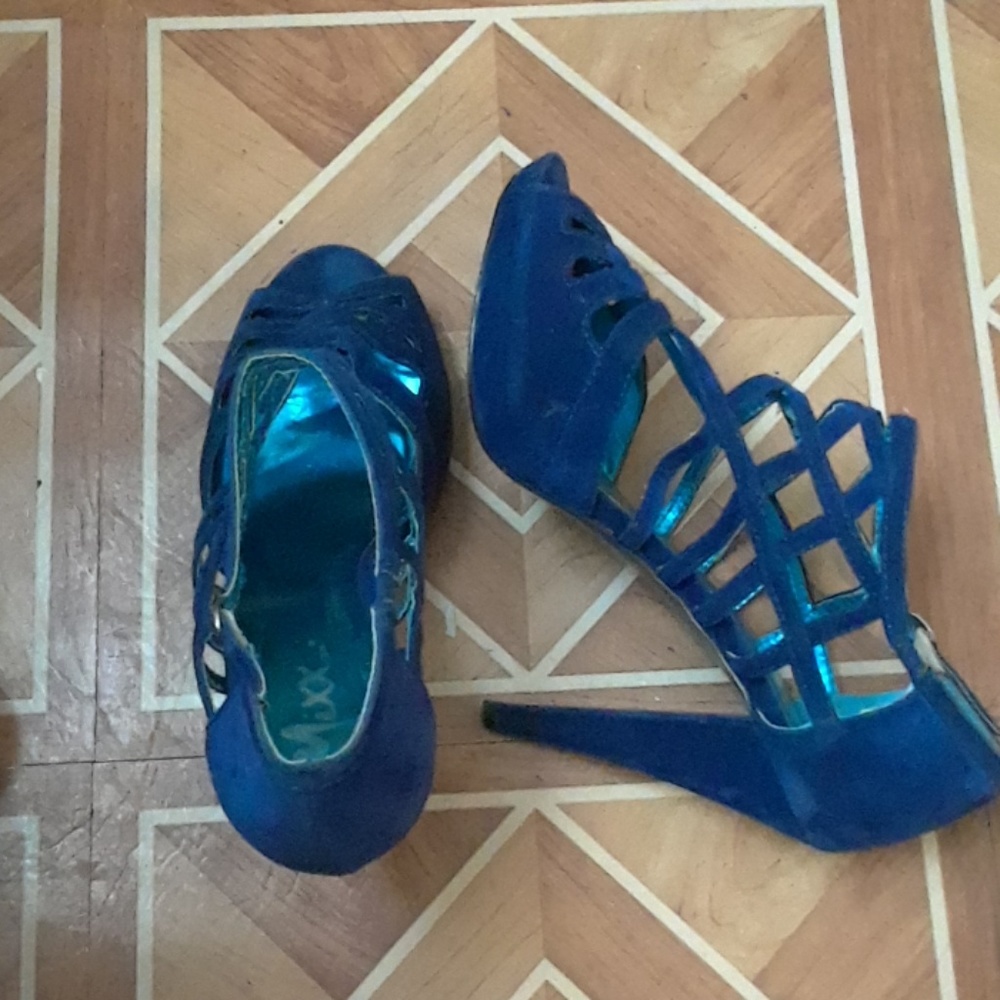 Blue heels